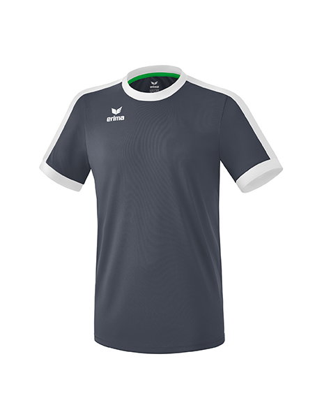 Erima Sport-Tshirt Trikot Retro Star (100% Polyester) grau/weiss Herren